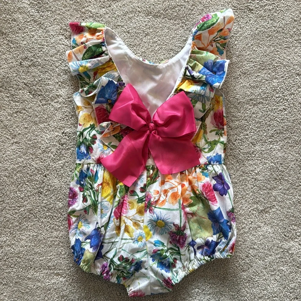 Floral Ruffle Romper - Picture 3 of 3